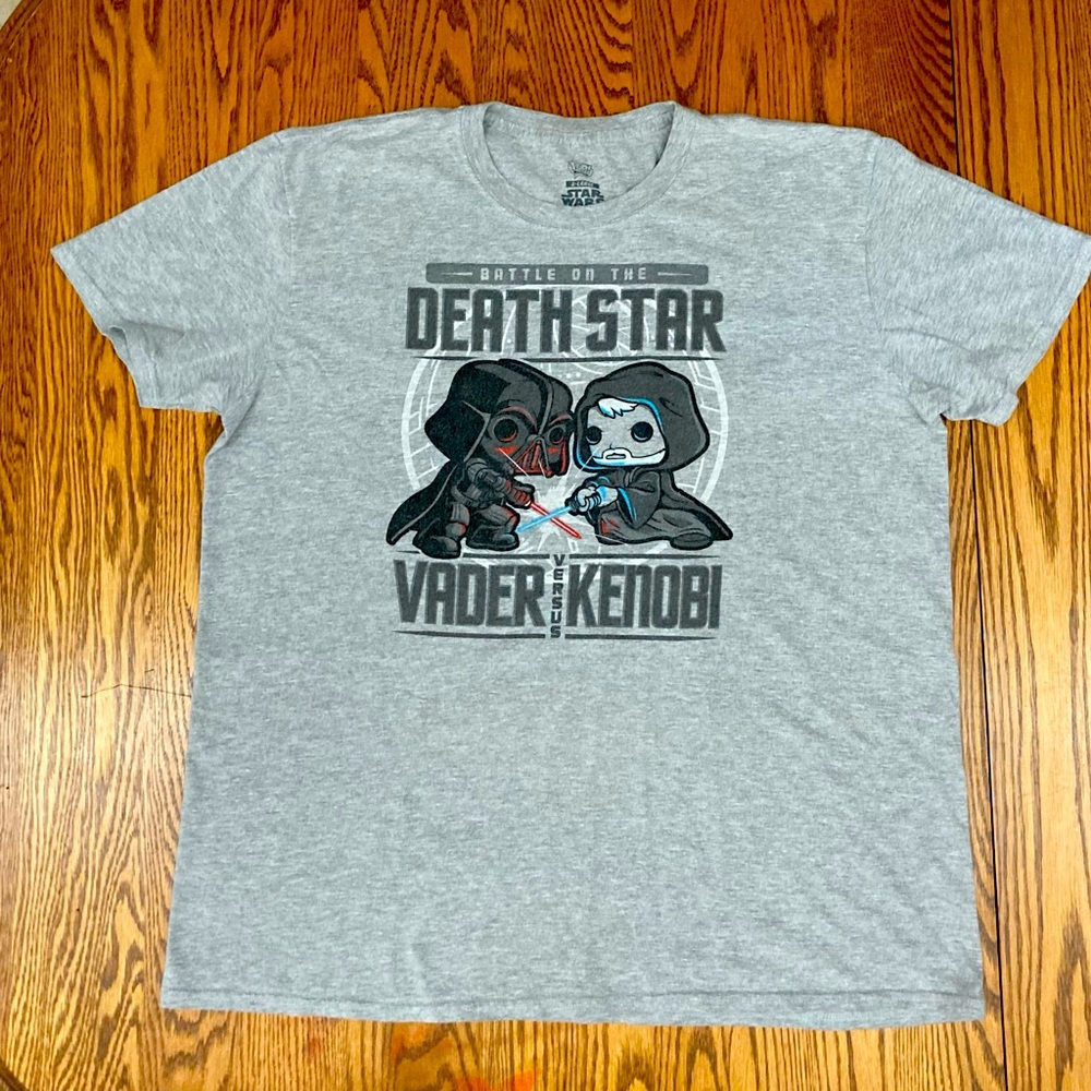 💫POP! TEES💫STARWARS SMUGGLERS BOUNTY-BATTLE on the DEATH STAR- men’s  sz XL💥GUC💥